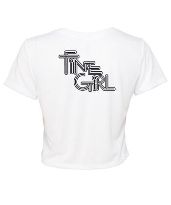 T-shirt Original Fine Girl Blanc 8