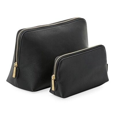 Large Boutique Accessories Bags - Black/Gold Zipper   , SKU1273