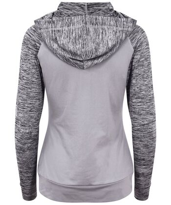 T-shirt à manches longues pour femmes Cool Zoodie Grey Melange , SKU1301 5
