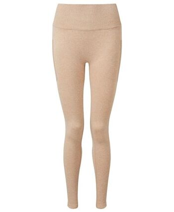 Legging TriDri® côtelé sans couture coupe 3D pour femme Nude Melange, SKU1341 7