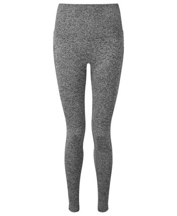 Legging TriDri® côtelé sans couture coupe 3D pour femme Noir , SKU1342 4