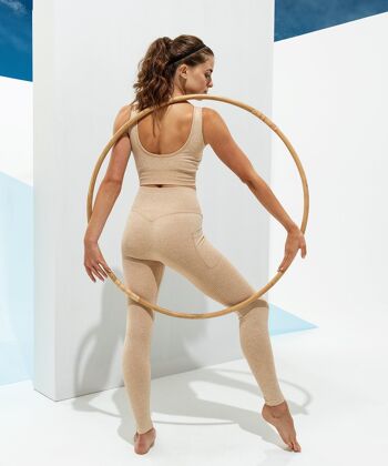 Soutien-gorge multisports TriDri® côtelé sans couture coupe 3D pour femme Anthracite , SKU1363 5