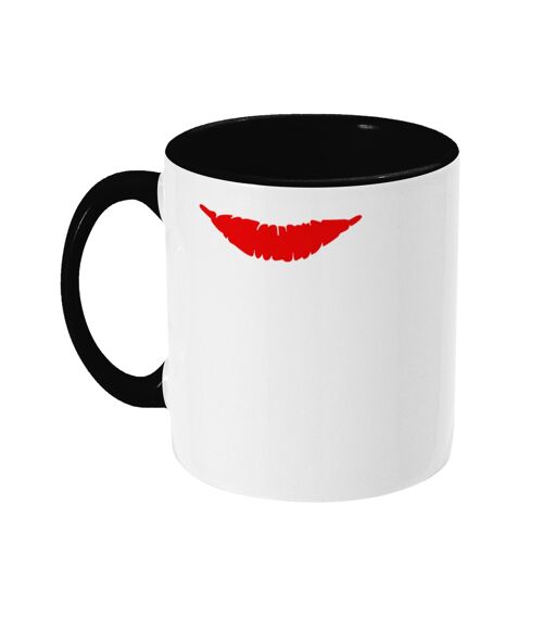 Fine Girl Lipstick Mug - White/Black/Red , SKU1391