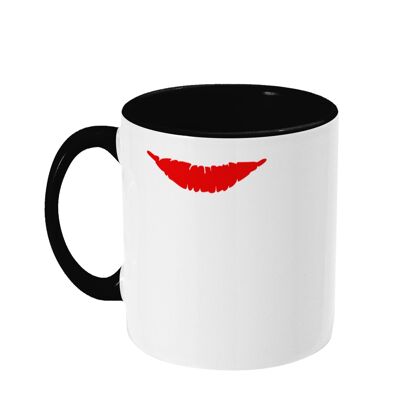 Fine Girl Lipstick Mug - White/Black/Red , SKU1391