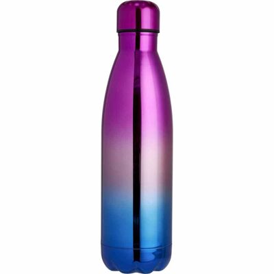 Personalisierte doppelwandige Flasche - Pink Ombre , SKU1424