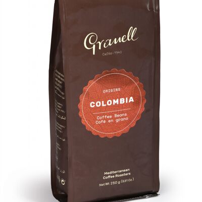 Café en grano 100% arabica Colombia 250 gr