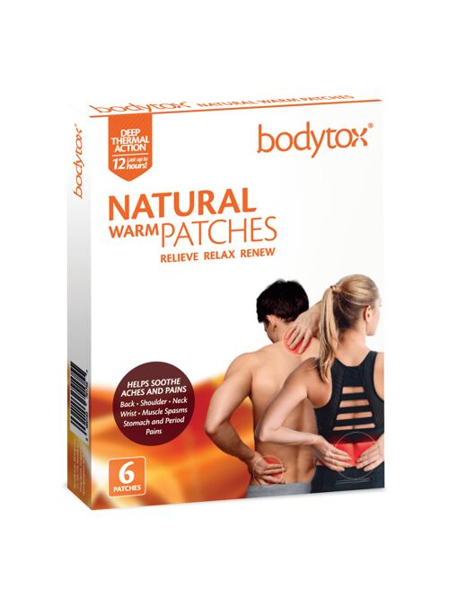 Bodytox Natural Warm Patches  - box of 6