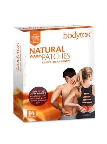 Patchs Naturels Chauds Bodytox - boîte de 14 1