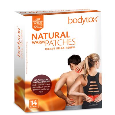 Bodytox Natural Warm Patches - box of 14