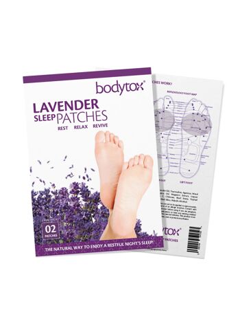 Patch pour les pieds de sommeil Bodytox Lavande - Paquet de 2 1