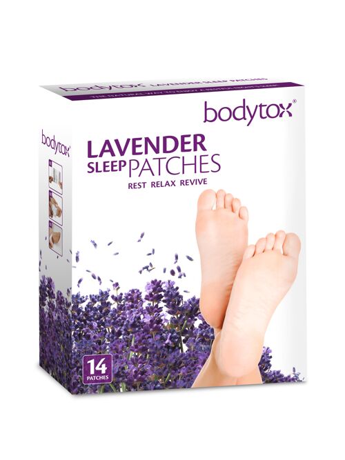Bodytox Lavender Sleep Foot Patches - 14 box