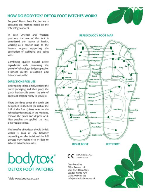Bodytox Detox Foot Patch - Box of 14