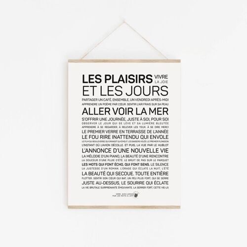 Affiche Les plaisirs et les jours - A3