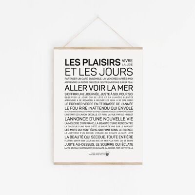 Affiche Les plaisirs et les jours - A4