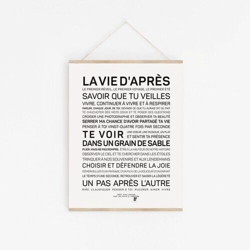 Affiche La vie d'après - A3