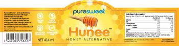 Délicieuse alternative au miel Puresweet Hunee® 414 ml, sans sucre, à base de xylitol, adapté aux diabétiques, respectueux des dents, sans OGM, végétalien. 2