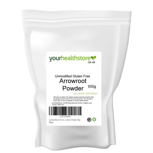 yourhealthstore Premium Unmodified Gluten Free Arrowroot Powder 500g