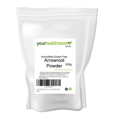 Yourhealthstore Premium Polvo de arrurruz sin gluten sin modificar 500g