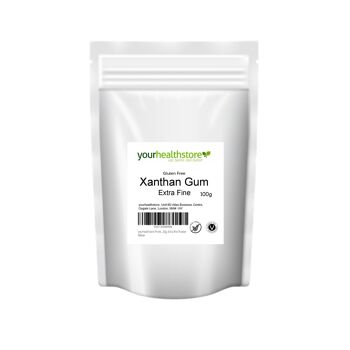 yourhealthstore Premium Gomme Xanthane Sans Gluten 100g, Poudre Extra Fine 1