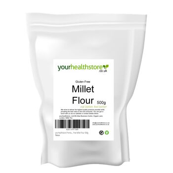 yourhealthstore Farine de millet Premium sans gluten 500g 1
