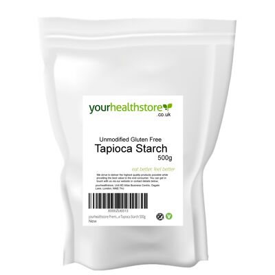 yourhealthstore Premium Unmodified Gluten Free Tapioca Starch 500g