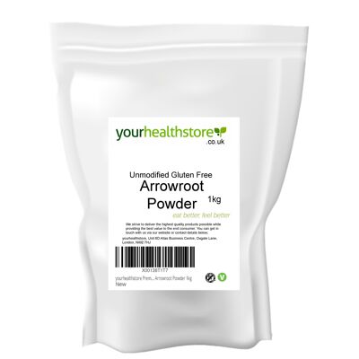 yourhealthstore Premium Unmodified Gluten Free Arrowroot Powder 1kg