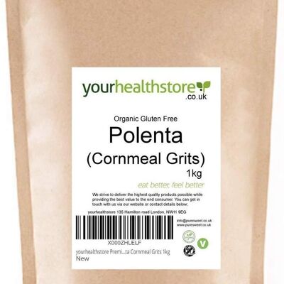 yourhealthstore Premium Gluten Free Polenta Cornmeal Grits 1kg
