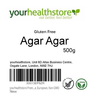 yourhealthstore Premium Gluten Free Agar Agar Poudre 500g 2