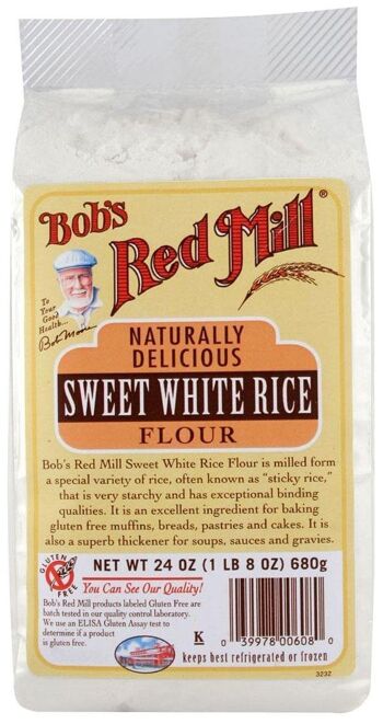 Farine de riz blanc sucré de Bob's Red Mill - 24 oz 1