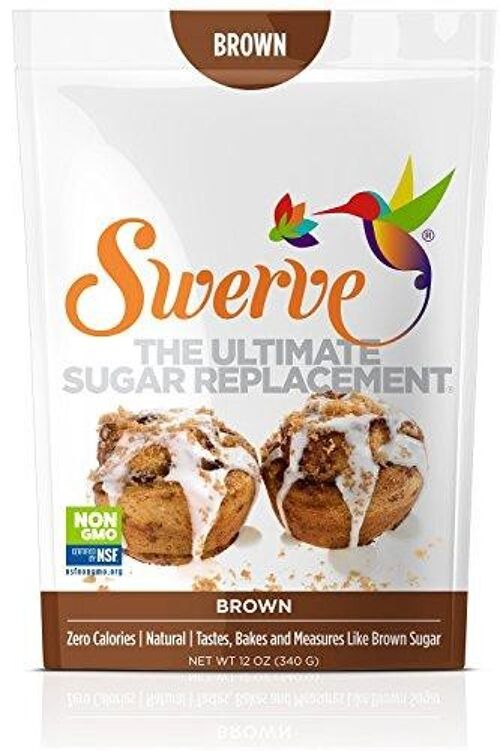 Swerve Sweets Brown Erythritol Sweetener 340 g, Low Carb, Non GMO, Gluten Free, Sugar Free