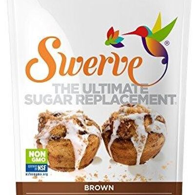 Swerve Sweets Edulcorante de eritritol marrón 340 g, bajo en carbohidratos, sin OMG, sin gluten, sin azúcar