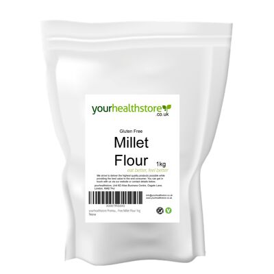 yourhealthstore Farine de millet Premium sans gluten 1kg
