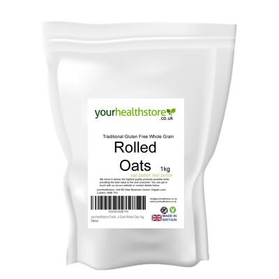 yourhealthstore Traditional Gluten Free Whole Grain Rolled Oats 1kg