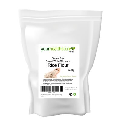 yourhealthstore Farine de riz blanc sucré Premium sans gluten (gluant) 500g