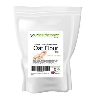yourhealthstore Premium Whole Grain Gluten Free Oat Flour 1kg