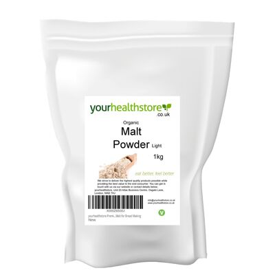 yourhealthstore Premium Light Malt Powder 1 kg de malta de cebada para hacer pan