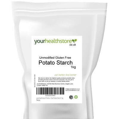 yourhealthstore Premium Unmodifizierte Glutenfreie Kartoffelstärke 1kg