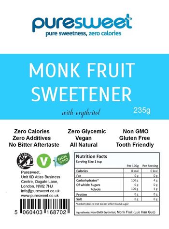 Edulcorant Naturel aux Fruits Puresweet 235g 2