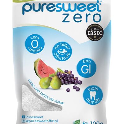 Puresweet Premium Natural Zero Calorie Dolcificante Sacchetto Campione 25g