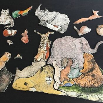 Tierpuzzle -  Puzzle de 33 animaux 3