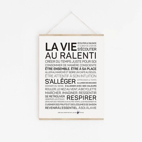 Affiche La vie au ralenti - A3