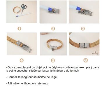 Bracelet en liège, Maël 5