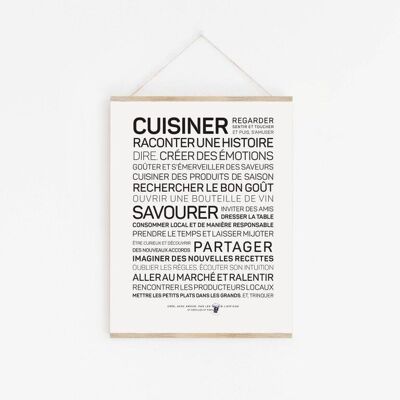 Affiche Cuisiner - A3