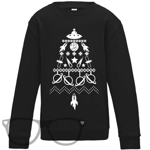 Space themed Christmas Sweater for Geeky Adults