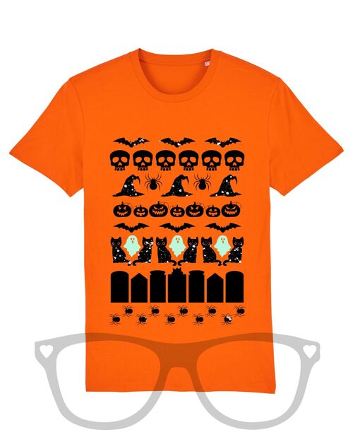 Halloween T-shirt with glitter and glow in the dark - Adult XL 48"