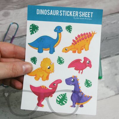 Dinosaurier Stickerbogen
