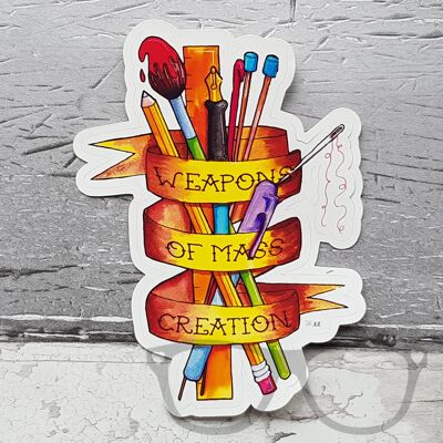 Weapons of Mass Creation Sticker