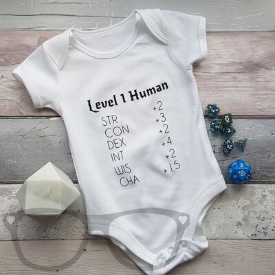Body/T-shirt bambino umano di livello uno