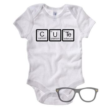 Body/T-shirt bébé mignon Science Tableau périodique