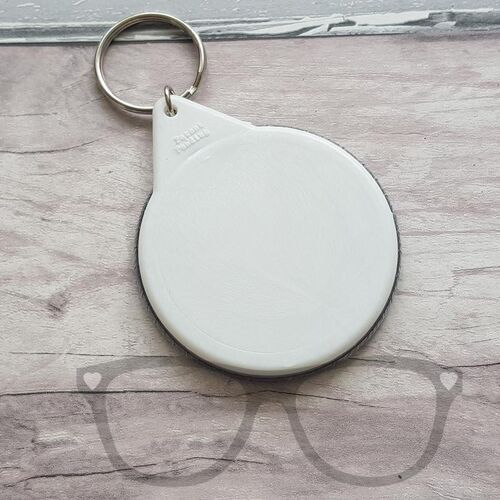 Stay Positive, Atom science 58mm Badge - Keyring